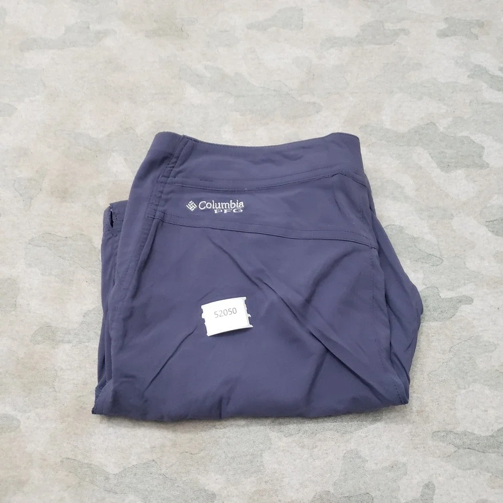 Columbia PFG Shorts Womens 12 Blue Omni-Shield Pockets Fishing Outdoors Hiking